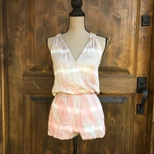 Gypsy 05 tie dye Romper/ swim cover up/ one piece